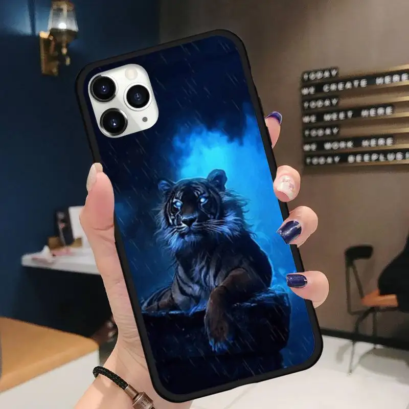 

Ferocious tiger fashion cool Phone Case for iPhone 11 12 pro XS MAX 8 7 6 6S Plus X 5S SE 2020 XR mini Funda