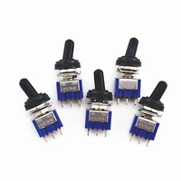 5pcs blue toggle switch onoffon 3 position spdt w waterproof cover cap
