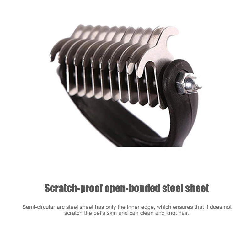 Щетка для удаления шерсти домашних животных расческа из нержавеющей стали