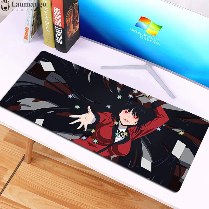 

high Quality Customized Kakegurui Yumeko Jabami laptop Gaming mouse pad durale Large Mouse Pad Keyboards Mat