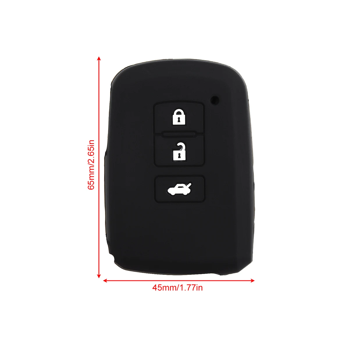 Портативный 3 кнопки силиконовый умный чехол для дистанционного ключа от машины