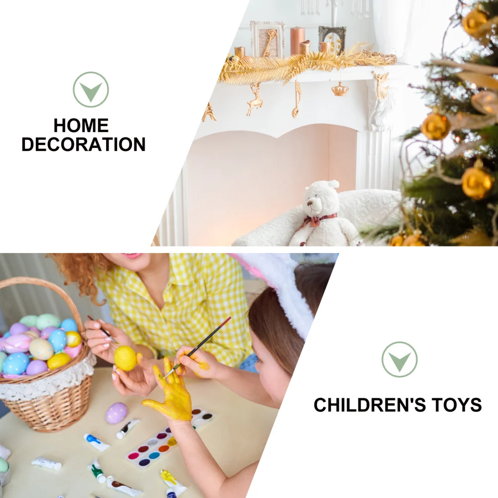 

3 Sets 18pcs Easter Egg Toys Layout Props Children Egg Playthings Hanging Decors