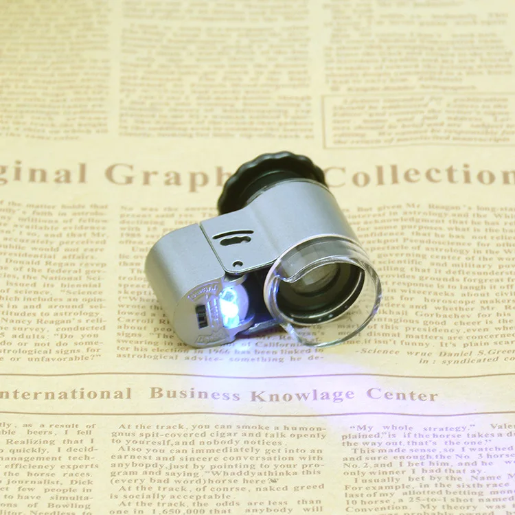 Мини-карманный микроскоп с 50-складным ювелирным изделием | Инструменты