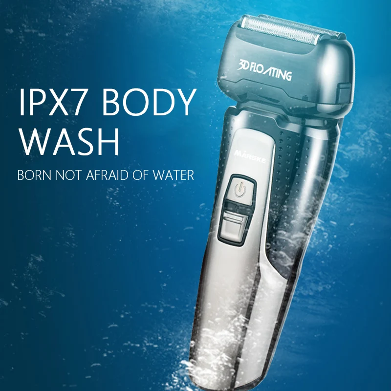 Перезаряжаемая электронная 3d бритва для мужчин триммеры с плавающей головкой