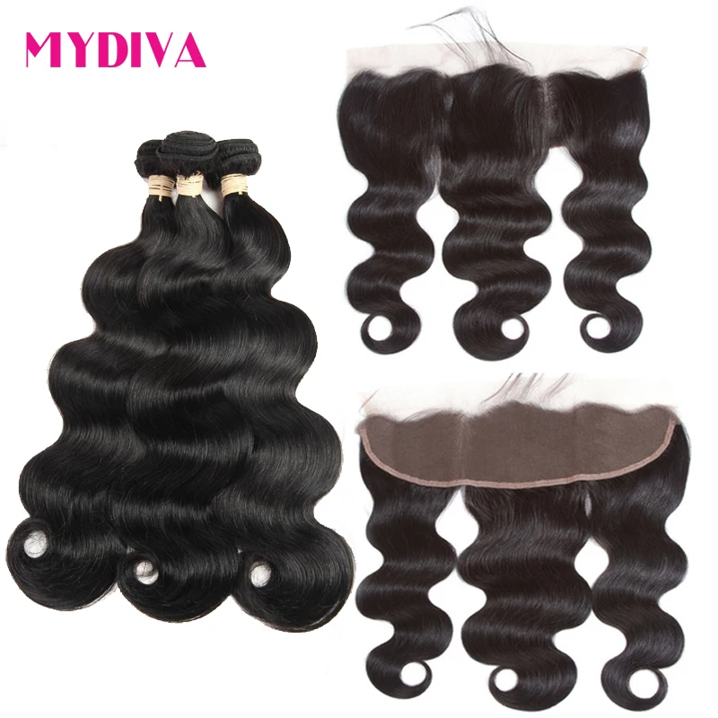 Бразильпряди с фронтальной волной пряди застежкой Реми бразильские стандартные