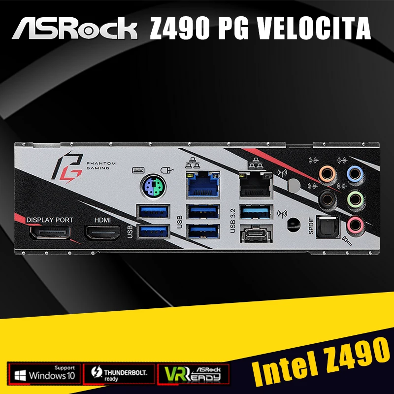 

LGA 1200 ASRock Z490 PG Velocita Motherboard 10th Generation Core / Pentium / Celeron DDR4 128GB PCI-E 3.0 SATA III USB Desktop