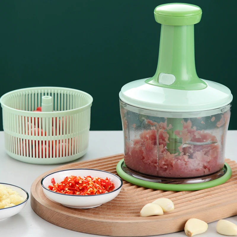 

Press Vegetable Manual Meat Grinder Fruit Multi Function Pepper Food Chopper Meat Grinder Mixer Cuisine Kitchen Supplies DG50MG