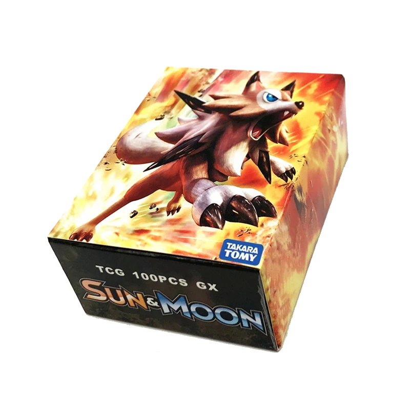 Takara Tomy Pokemon 60 100 200 шт. GX EX Мега Крышка флэш-карта 3D версия Солнце Луна потеря гром карты подарок Детская игрушка PTCG
