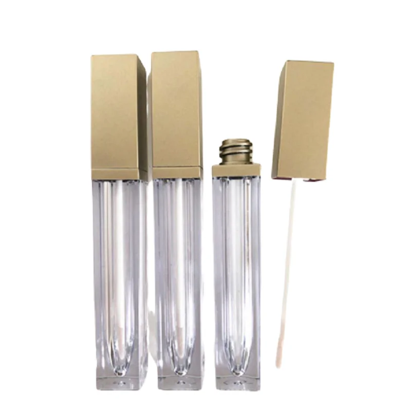 6 мл контейнеры для блеска губ многоразовые золотые трубки пустые косметические