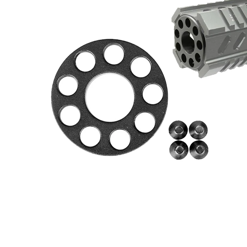 

Tactical 0.750 .223 Front End Cap Ring Barrel Nut With 4 Screws Stable Ring For Hunting Gun Shooting AR15 M4 Handguard
