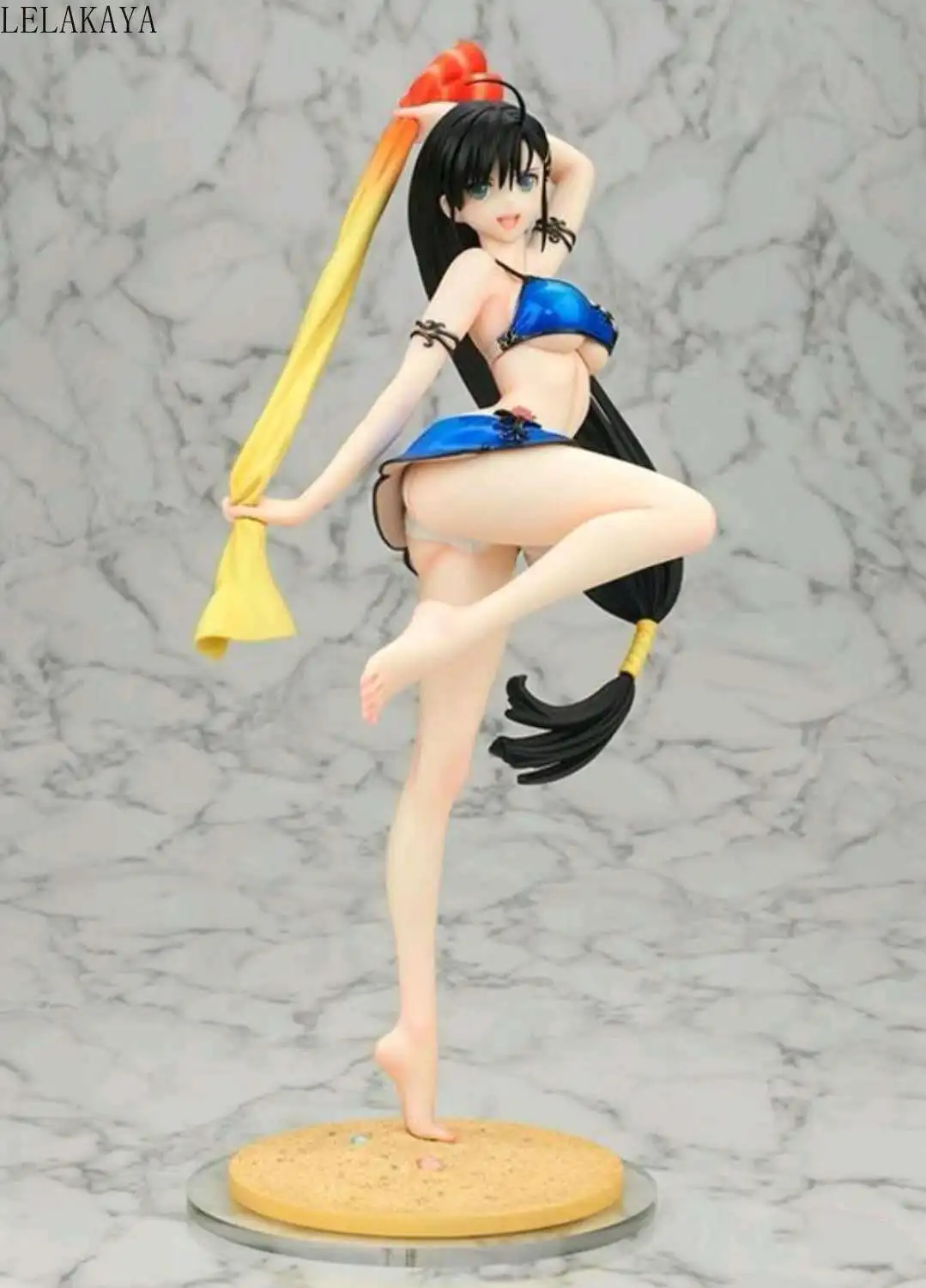 Аниме игры BLADE ARCUS из блестящие пикантные пляжное платье для девочек Сакуя синий