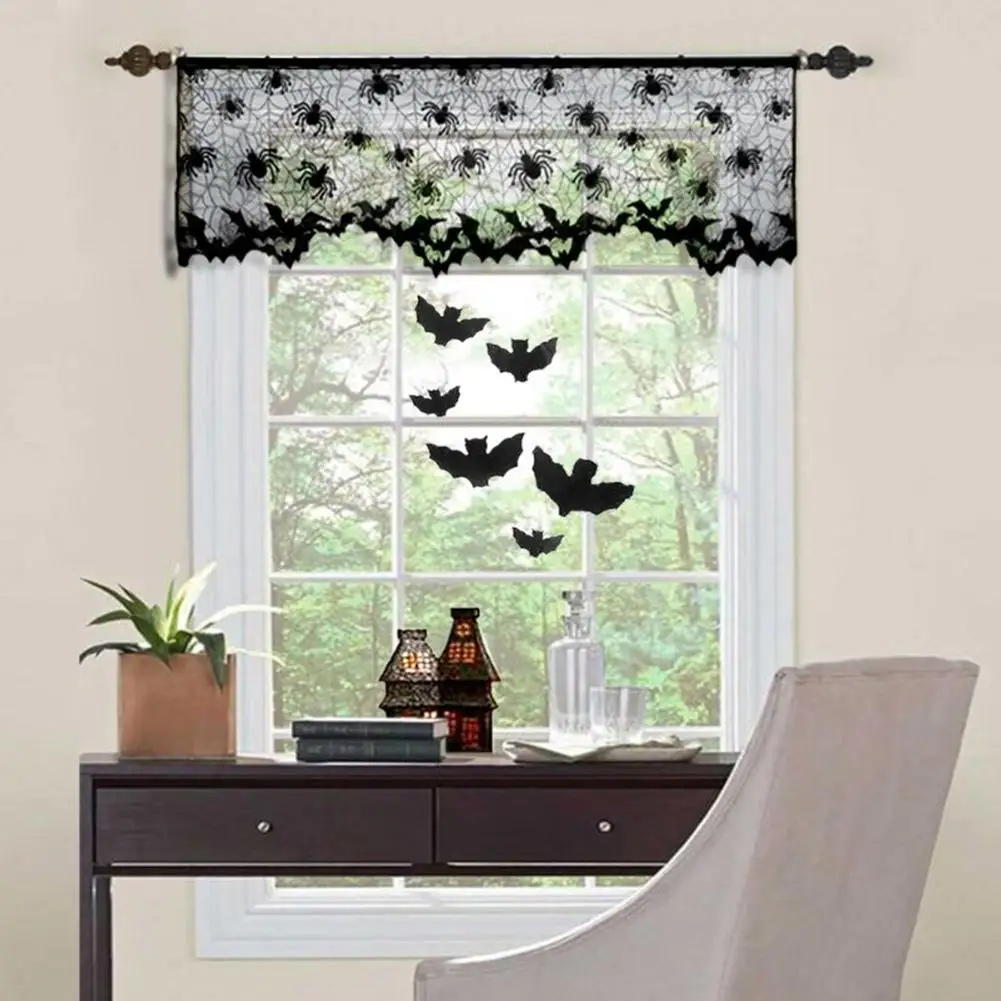 3 в 1 Хэллоуин плетеная штора лампа оттенок покрытия ткань черный паук Летучая