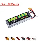 Литиевый аккумулятор Lion Power 11,1 В, 5200 мА  ч, штекер 30C TXT60 для радиоуправляемых дронов, вертолетов, лодок, самолетов, 5200 мА  ч, 3s, 11,1 В