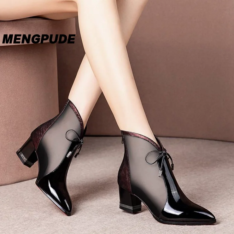 

MPD Women High Heels Summer Pointed Pumps Sandals Sexy High Heels Female Summer Shoes Breathable Female Pumps Sapatos De Mujer