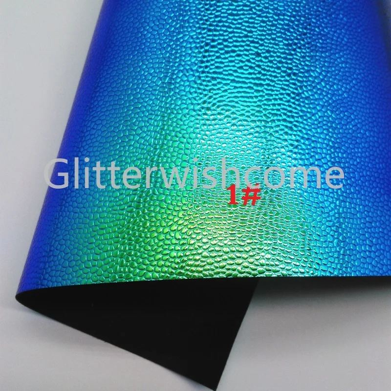 Glitterwishcome 21X29CM A4 Size Vinyl For Bows Embossed Caviar Leather Fabirc Faux Sheets for GM288A | Дом и сад