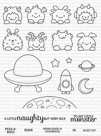 Всплывающие Монстры прозрачный чистый силикон штамп/печать для DIY