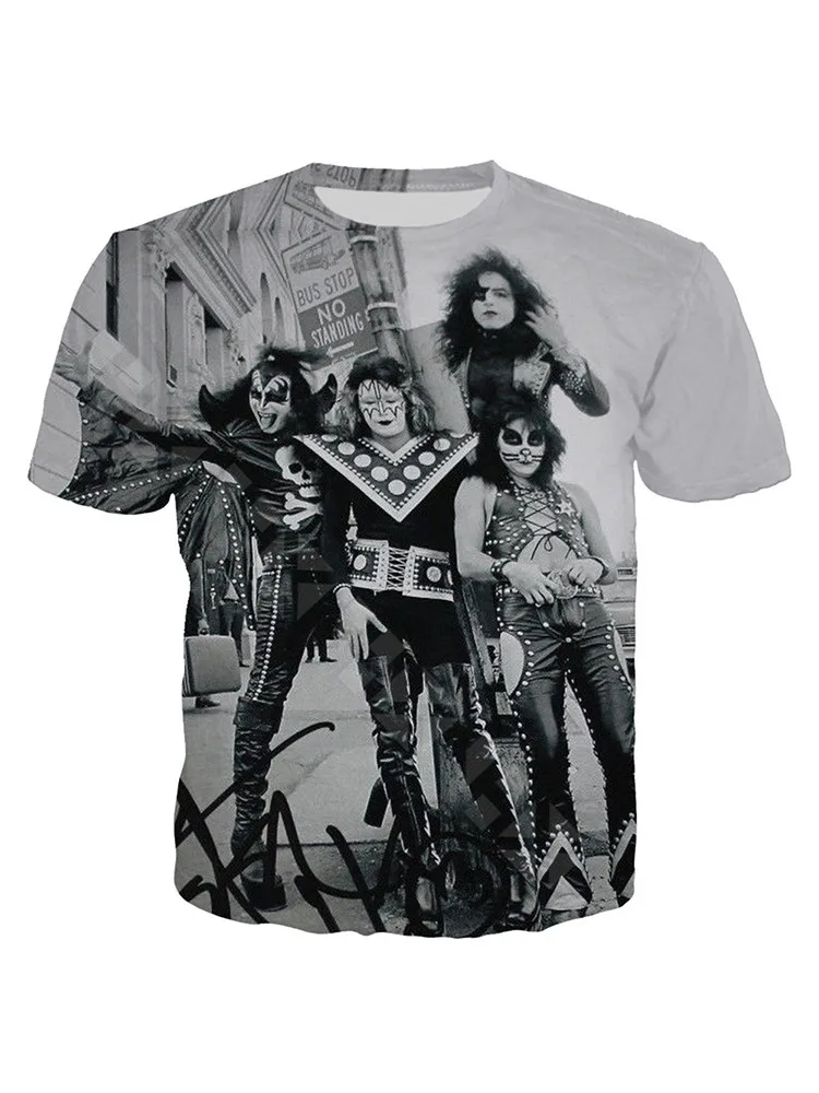 Kiss band t shirt women's Clearance