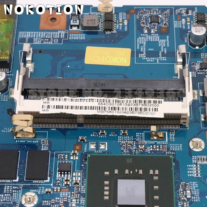 NOKOTION MBP5601003 MBP5601007 для acer aspire 5738 Материнская плата ноутбука 48.4CG01.011 DDR3 PM45 G105M GPU Процессор
