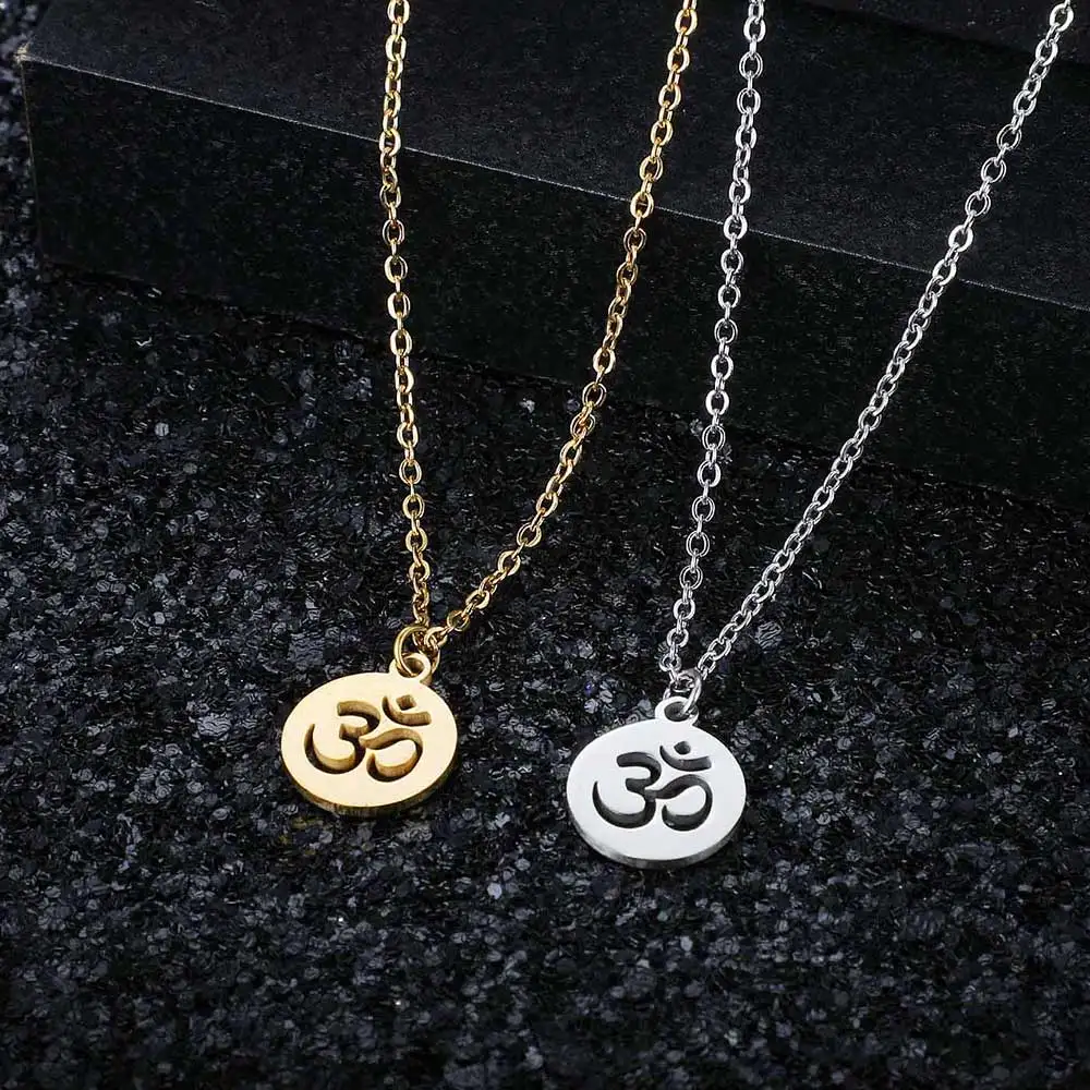 Нержавеющая сталь Йога OM Lotus очаровательные ожерелья для женщин Дерево жизни Ловец снов изысканные украшения Прямая поставка