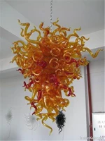 100 handicraft led bulbs mini blown glass chandelier for new house decoration