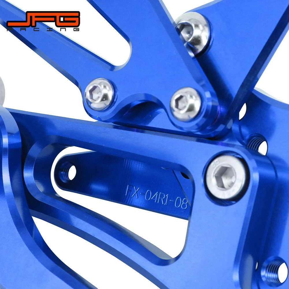 

Motorcycle Aluminum CNC Adjustable Footpegs Foot Pegs Pedals Rest Rearset For YAMAHA YZFR1 YZF-R1 YZF R1 2004-2006 Street Bike
