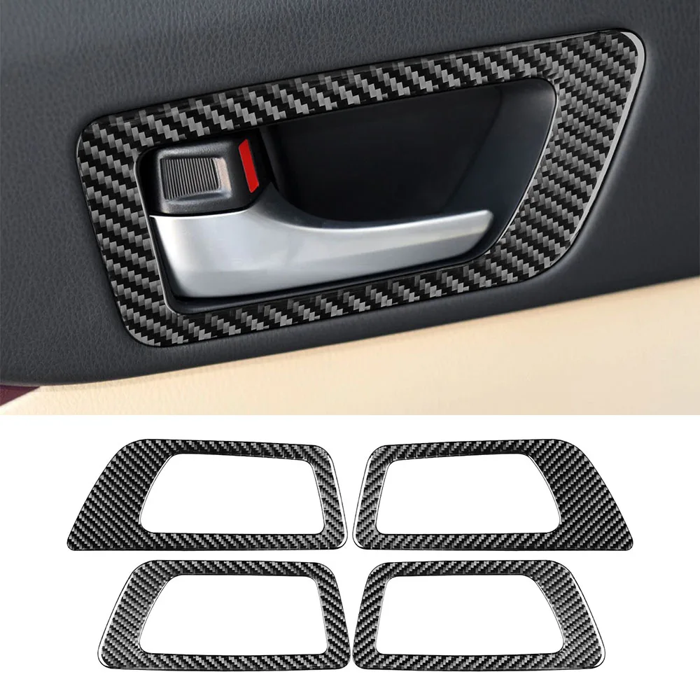 

Inner Handle Panel Decoration Cover Trim Sticker Decal for Toyota Highlander 2015-2018 Car Interior Accessories Carbon Fiber