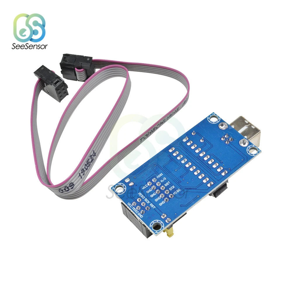 USBTiny USBtinyISP AVR ISP программатор загрузчик для Arduino IDE Meag2560 с 10-контактным кабелем