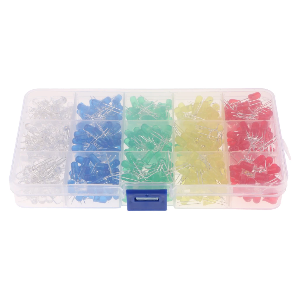 500 шт. 5 мм светодиодный Ассорти набор супер яркий светильник цветов +