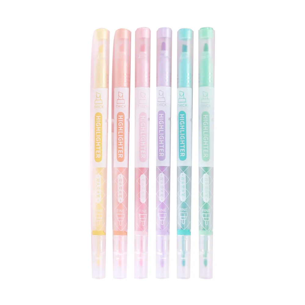 6 цветов набор ручек-хайлайтеров цветные маркеры сакуры для журнал искусство