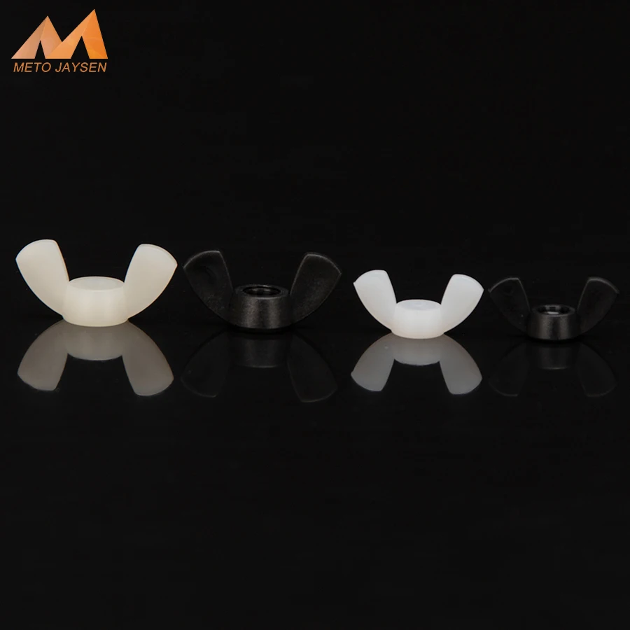 

M3-M12 Nylon Wing Nuts Butterfly Nut to Fit Bolts & Screws Black White M3 M4 M5 M6 M8 M10 M12 Plastic Nuts Nylon Fasteners