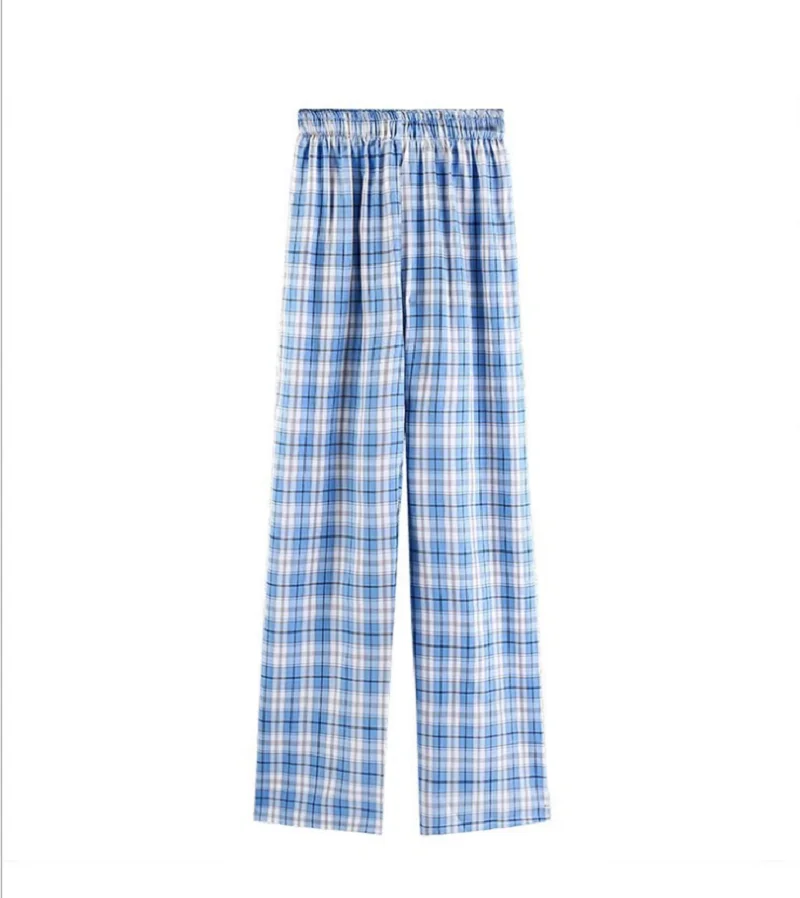 

Vintage Plaid Pants Elastic Waist Pants Women High Waist Plus Size Wide Leg Casual Female Korean Joggers Clothes Streetwear