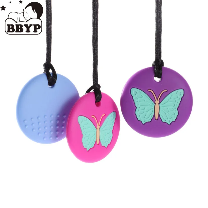 

5Pcs Baby Chew Butterfly Dragon Shape Food Grade Silicone Sensory Chewable Toy For Kids Baby Autism