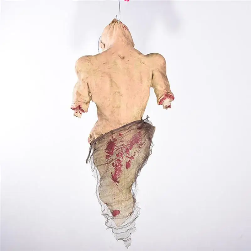 

Halloween Hanging Zombies Horror Hanging Corpse Props Back Room Haunted Horror Decors Tombs Crawling Corpse Decors Latex Zombie