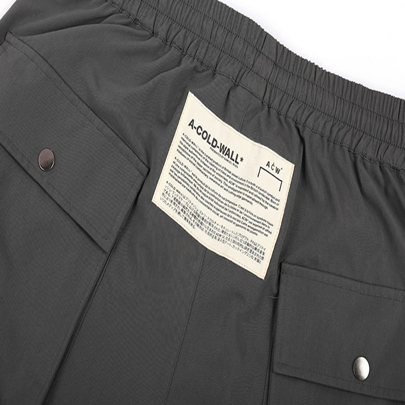 19SS осень зима мода A-COLD-WALL луч ноги шнурок спортивные брюки ACW сшитые мульти-карман молнии Функция брюки