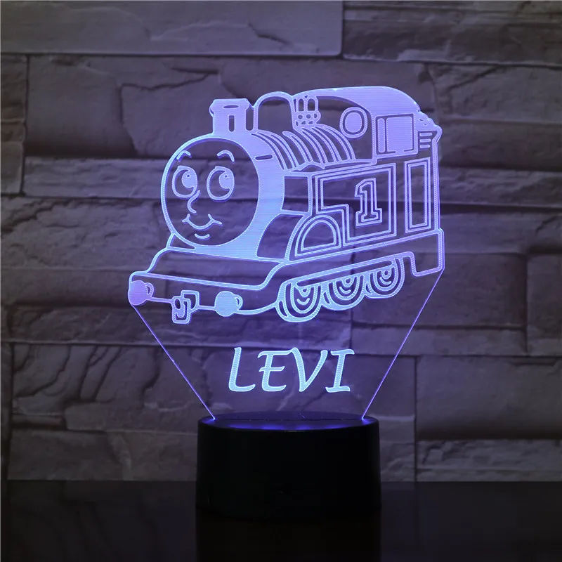 Мультяшный декоративный светильник Levi Tank Engine Thomas And Friends Декор детский ночник для