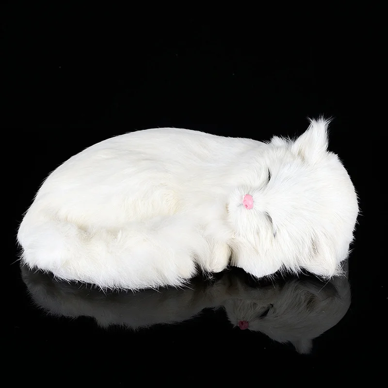 

New Cute Cat Sleeping Cat Creative Gift Home Car Decoration Ornaments Plush Toy Animal Model Birthday Gift