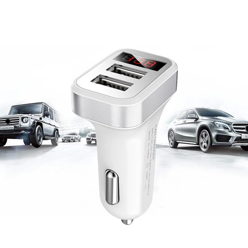 Автомобильное зарядное устройство с двумя USB портами 5 В 2 1 А|Зарядные устройства