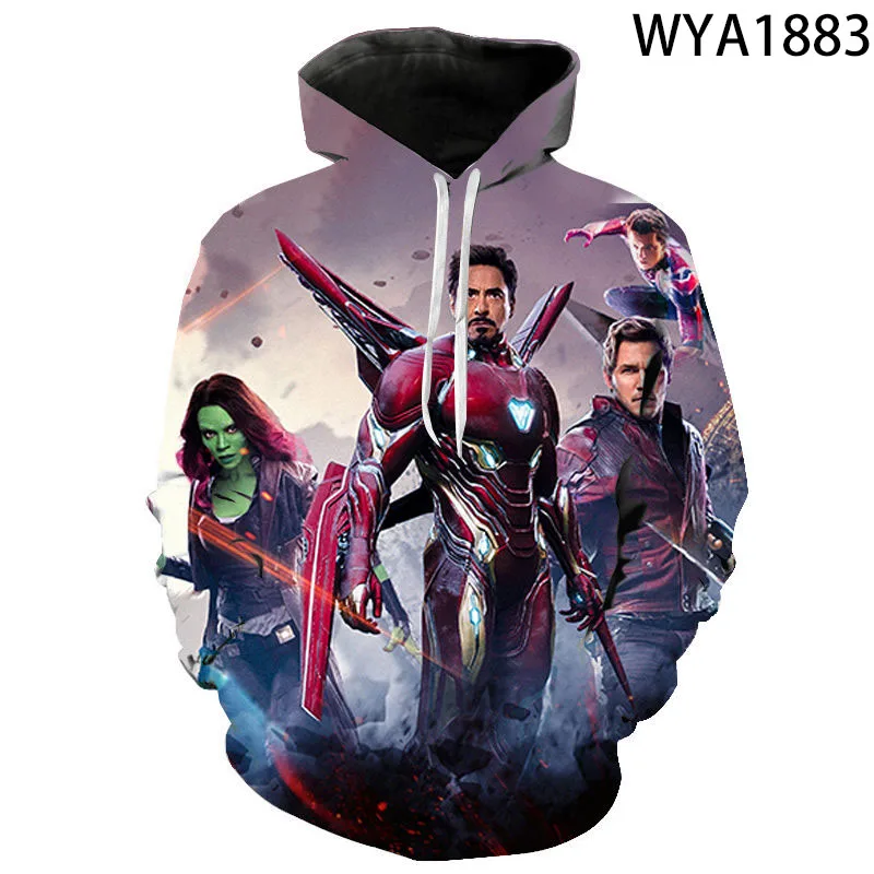 

Fashion Hoodies Marvel's The Avengers Men Women Children 3D Printed Casual Sweatshirts Pullover Boy Girl Kids Streetwear Tops
