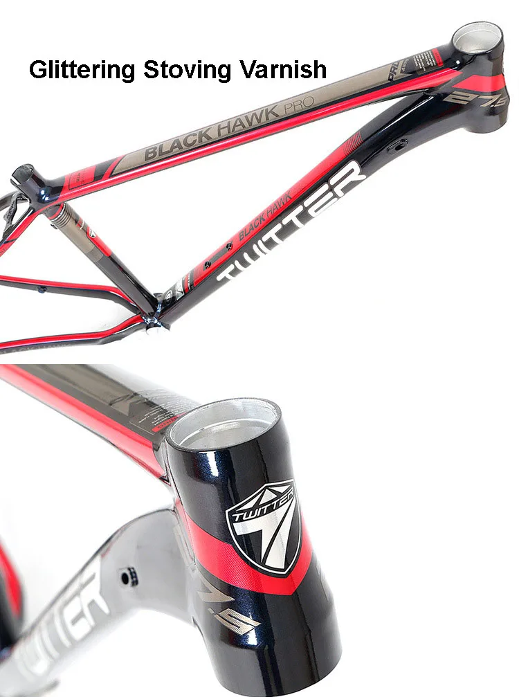 Твиттер Black Hawk AL7005 рамка 27,5 29er усиленный XC рычаг для Mtb сверкающий Обесцвечивающий краской кабель прокладки внутренней