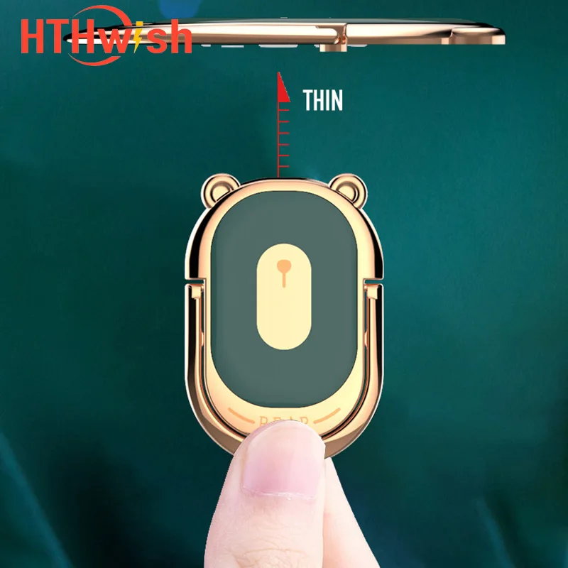 

Luxury metal ultra-thin 360 degree rotatable ring smart phone holder diamond ring buckle magnetic car holder mobile phone holder