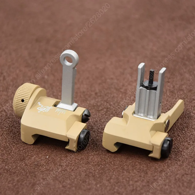 Тактический Стиль складной передний и задний прицел для 1913 основания крепления