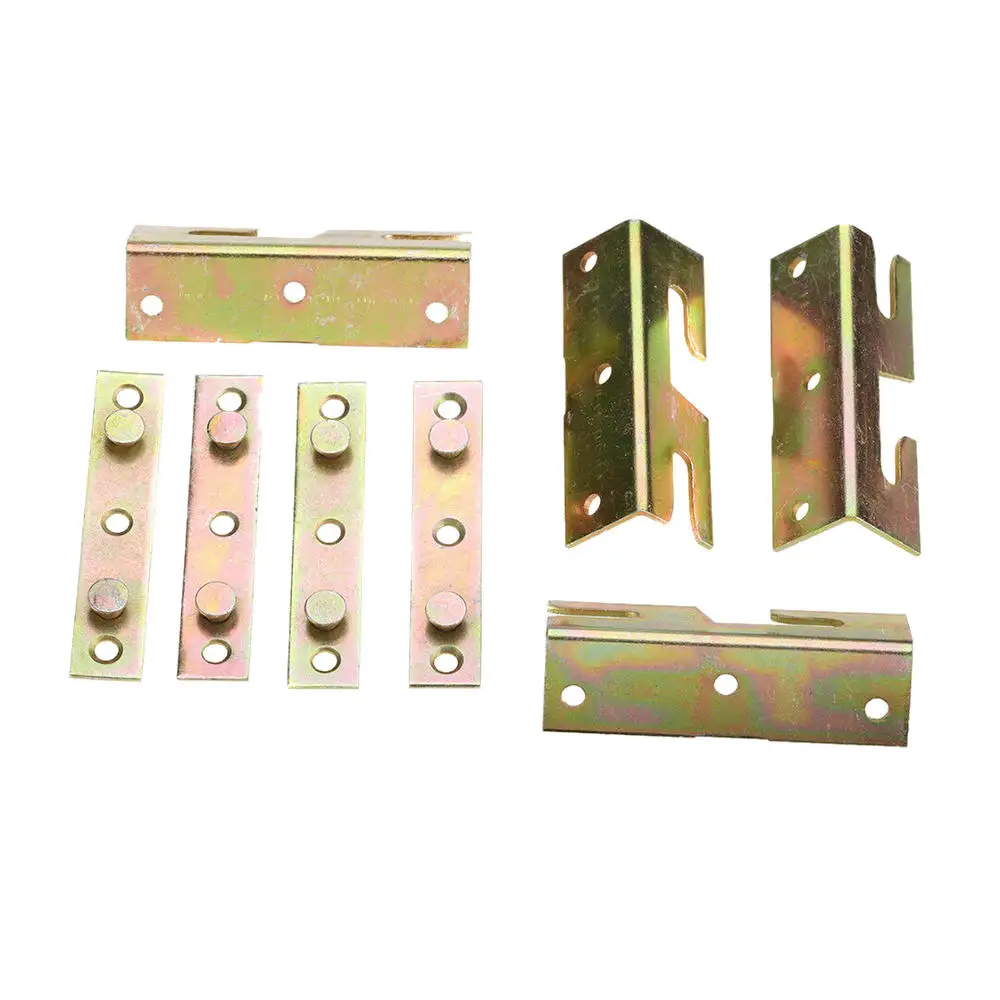 4 шт. дома Железные Фитинги разъемы мебель деревянная кровать кронштейны столяры крюк рамкой Замена Опора