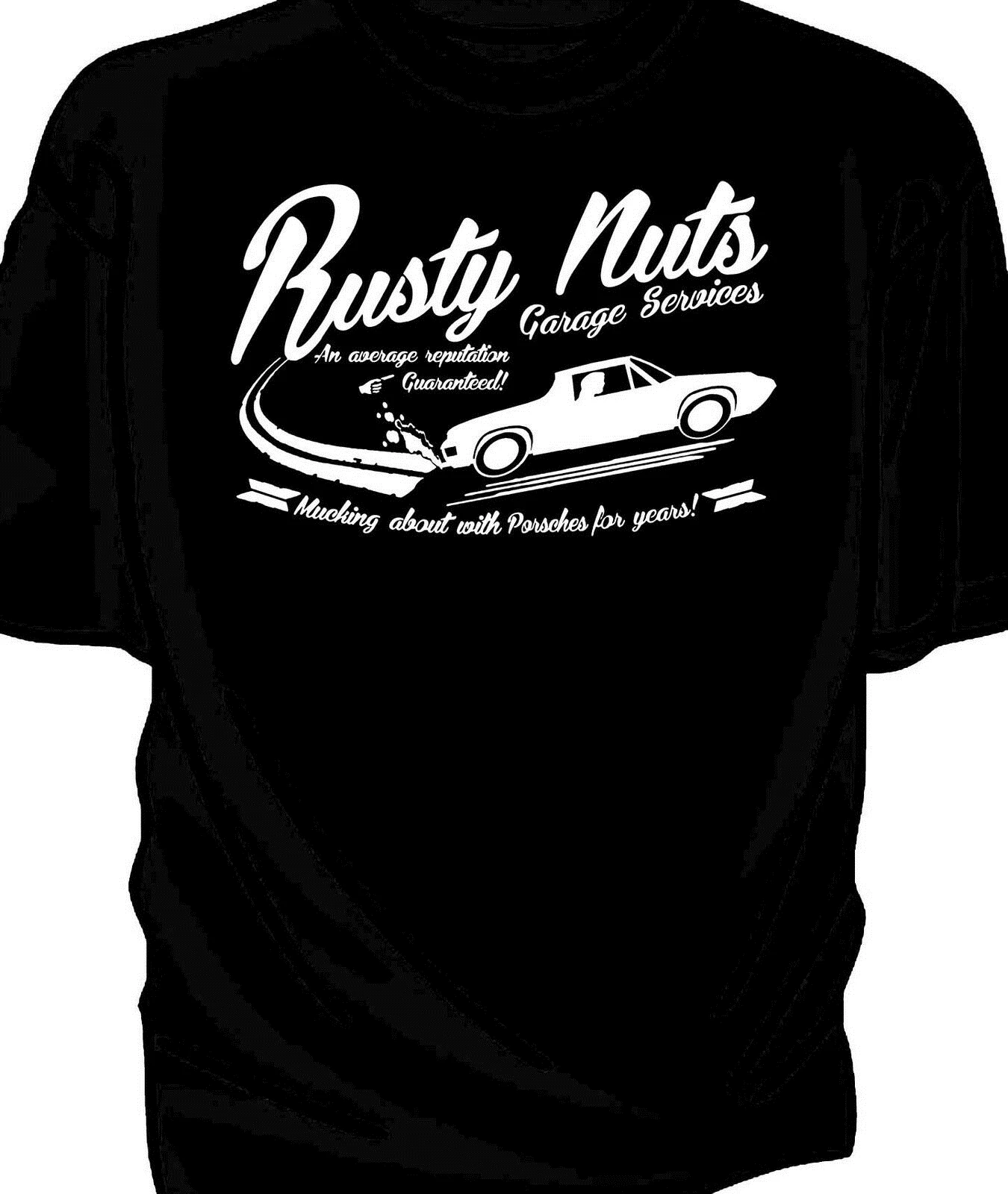 Новая футболка для гаражных услуг ржавые гайки. Классический 914|Мужские футболки|