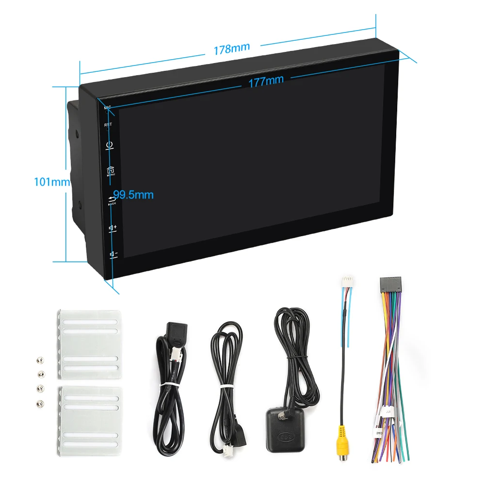 

EBILAEN Car Multimedia Player For Nissan Toyota Corolla VW Universal Autoradio Headunit Navigation GPS 1280*720 Mirror link WIFI