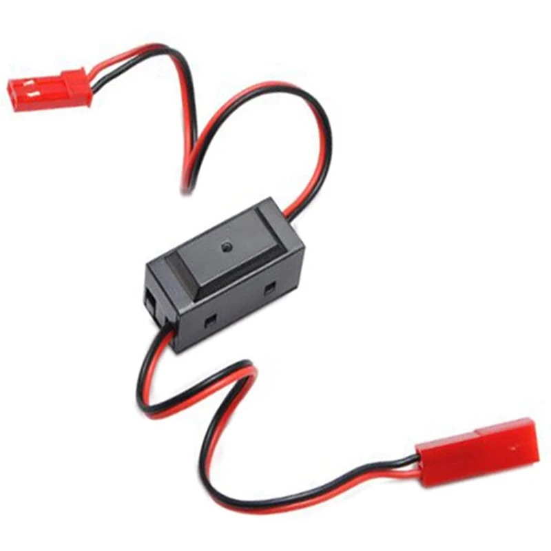 

2 Pcs On/Off Power Switch Receiver JST Connector for HSP RC 1/10 1/8 Car Crawler Off-Road Vehicle Multi-Rotor Aircraft