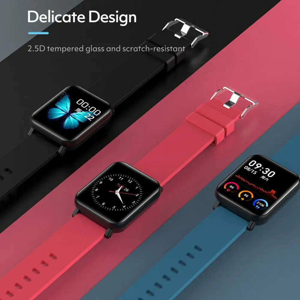 

C20 Colorful Screen IP68 Waterproof Blood Pressure Heart Rate Smart Watch Bracelet for Sports