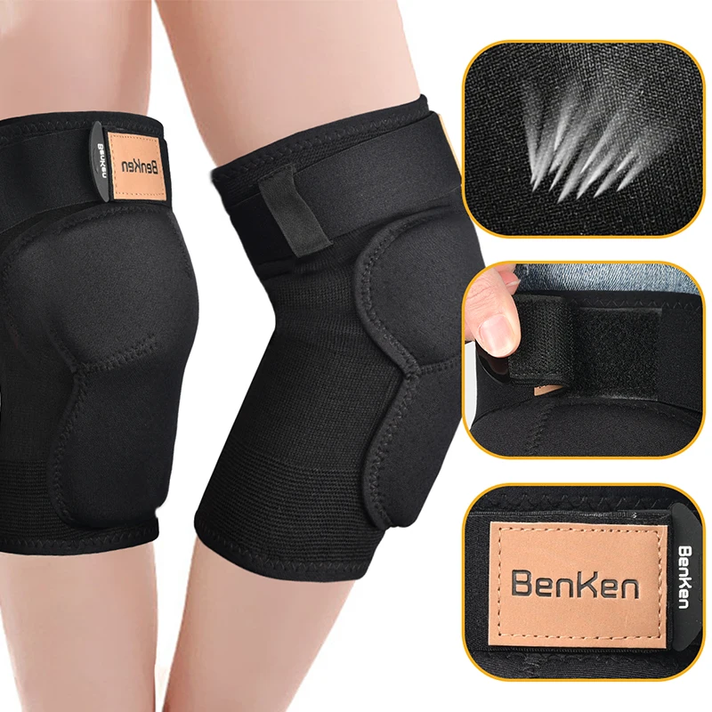 

Benken1 Pair Of Protective Knee Pads Ski Skating Skateboard Roller Skating Extreme Sports Non-Slip Anti-Collision Knee Pads