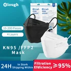 Elough 10-200 шт. Certificadas KN95 маска Корея уход за кожей лица ffp2 Mascarilla fpp2 Negras рыбы маска ffpp2 фильтр тушь для ресниц многоразовые маске