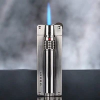 jobon new metal blue flame grinding wheel gas inflatable lighter windproof creative personality lighter gift for boyfriend