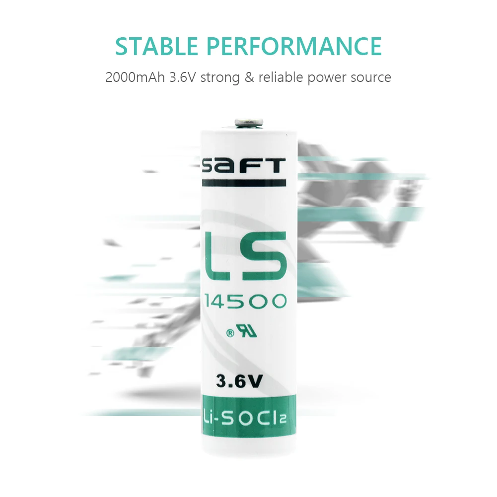 3 6 V 2000mah 14500 батарея AA Размер литиевая ER14505 для PLC CNC машины пожарная сигнализация